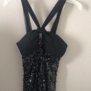 Black sequin dress